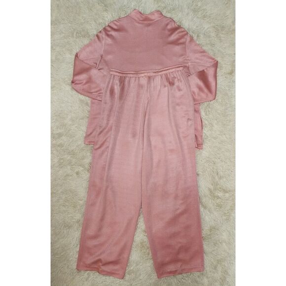 Caribe Vintage Metallic Pink 3 Piece Size XL Set Pants, Tank Top, Jacket - Picture 6 of 7